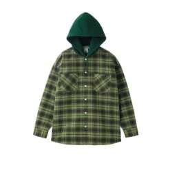 X Girl Womens Heavyweight Flannel Hooded Shirt