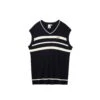 X-Girl Womens Bicolor Striped Knit Vest -Air Jordan Shop 105231021003 BLK 1