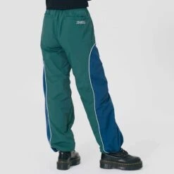X-Girl Womens Contrast Piping Pants -Air Jordan Shop 105233031007 GRN 3