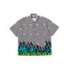 Neighborhood X DSC Mens Flame Pattern Shirt -Air Jordan Shop 231TSDSN SHM01 BLK 1
