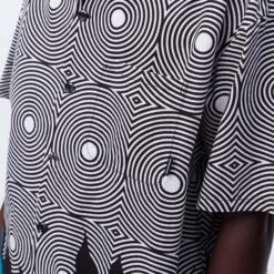 Neighborhood X DSC Mens Flame Pattern Shirt -Air Jordan Shop 231TSDSN SHM01 BLK 4