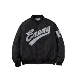 Neighborhood X Public Enemy X Majestic Mens Baseball Jacket