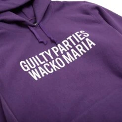 Wacko Maria Mens Heavyweight Pullover Hoodie -Air Jordan Shop 23SSE WMC SS01 PURPLE 2