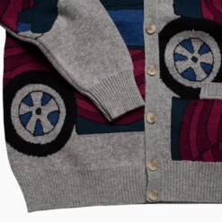 By Parra Mens No Parking Cardigan -Air Jordan Shop 50422 GRY 3