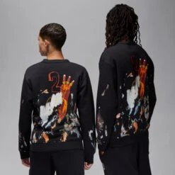 Air Jordan Mens Artist Series By Jammie Holmes Crewneck -Air Jordan Shop AURORA FB6990 010 PHCBM001 2000
