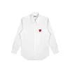 Comme Des Garçons Play CDG Play Mens Woven White Shirt -Air Jordan Shop AZ B002 051 2 1 27725cf4 1e0f 4d25 b59f 9606d02ac76c