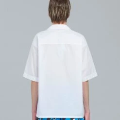 Marni Mens Poplin Logo Bowling Shirt -Air Jordan Shop CUMU0213P8 USCT88 LOW01 3