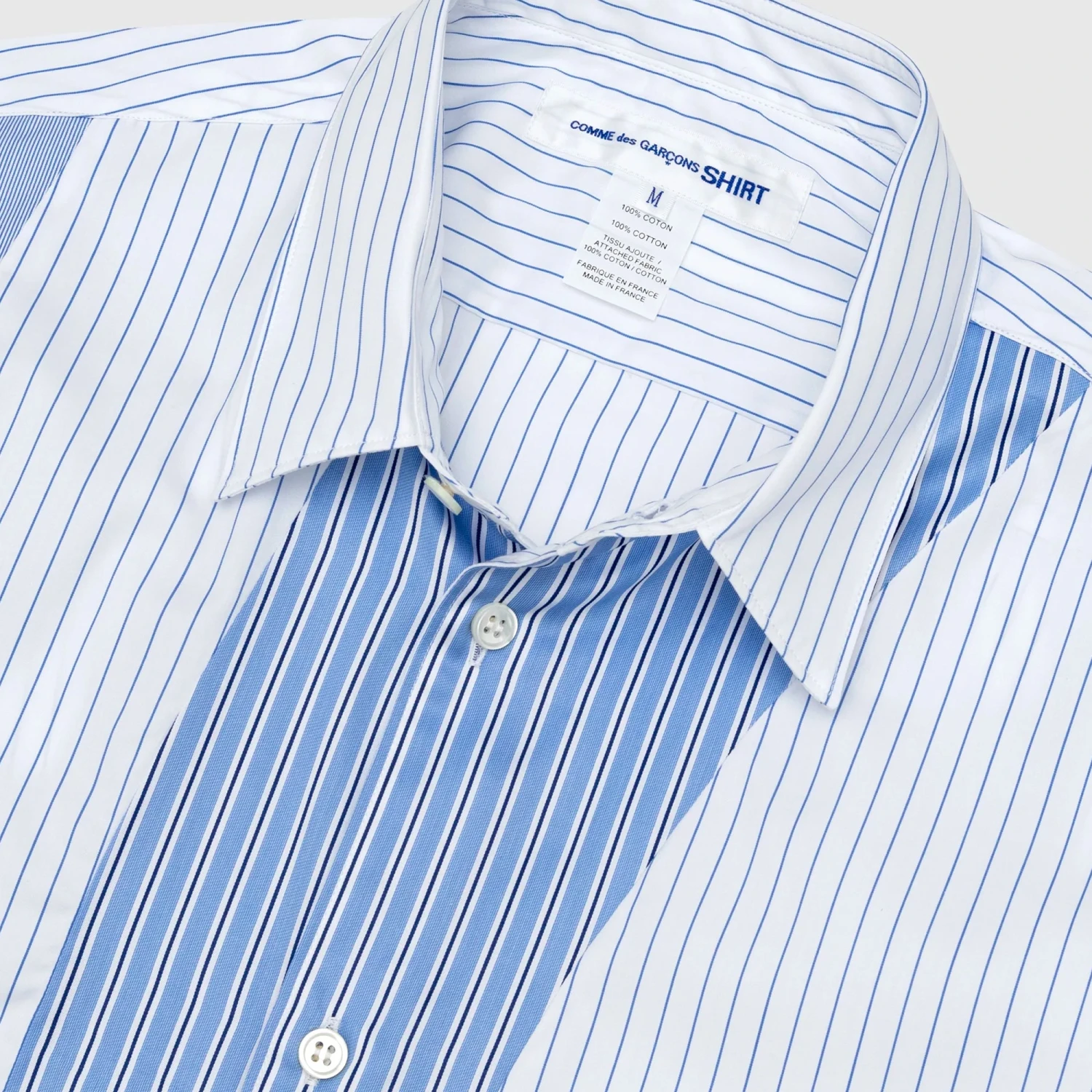 Comme Des Garcons Shirt Mens Cotton Poplin Stripe Shirt 5 Comme Des Garcons Shirt Mens Cotton Poplin Stripe Shirt - Image 3