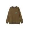 South2 West8 Mens Crewneck Sweatshirt -Air Jordan Shop NS839 KHAKI 1