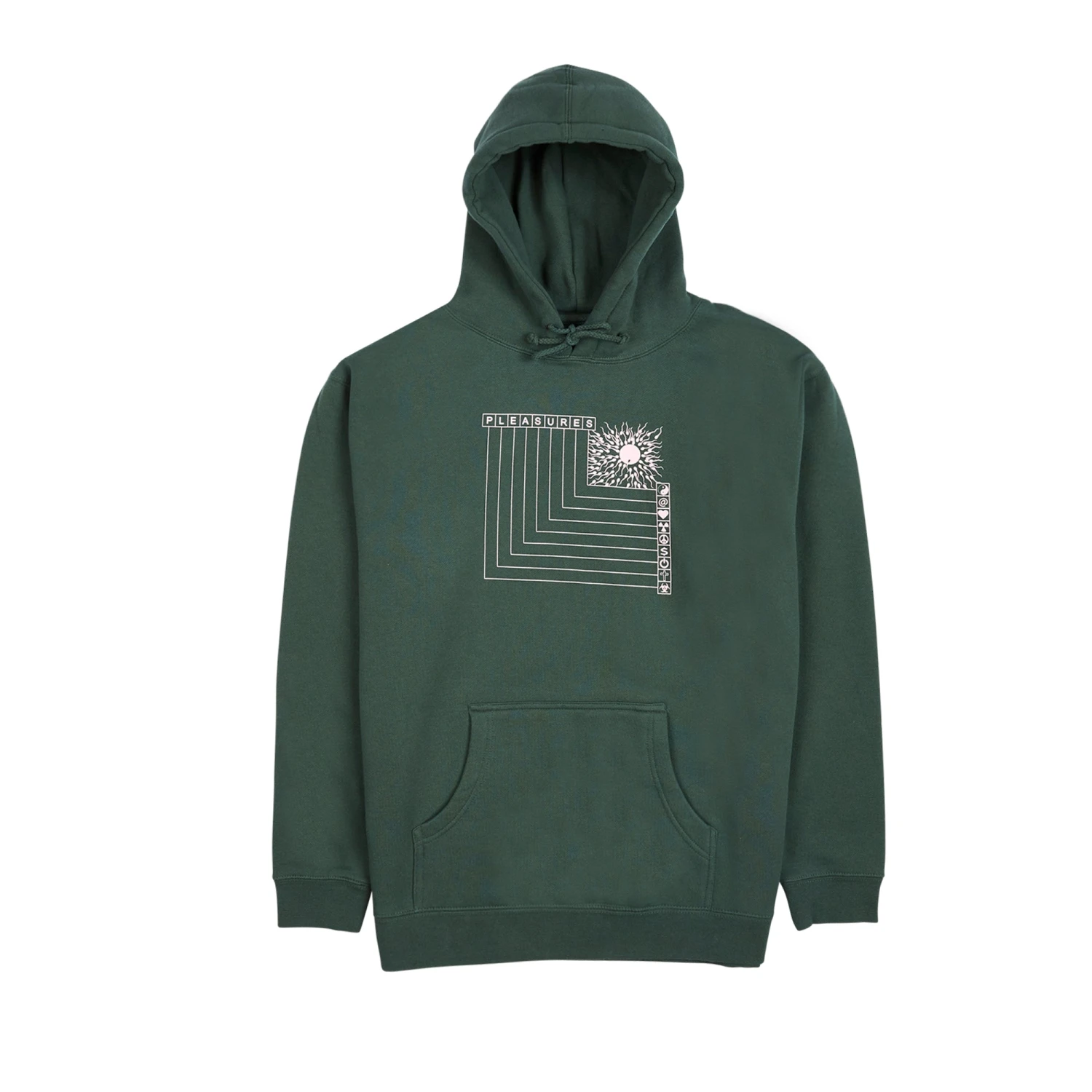 Pleasures Mens Fertile Hoody 'Alpine Green' 3 Pleasures Mens Fertile Hoody 'Alpine Green'