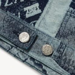 Aries Mens Patchwork Jacquard Trucker Jacket -Air Jordan Shop RUAR70000 IND 4