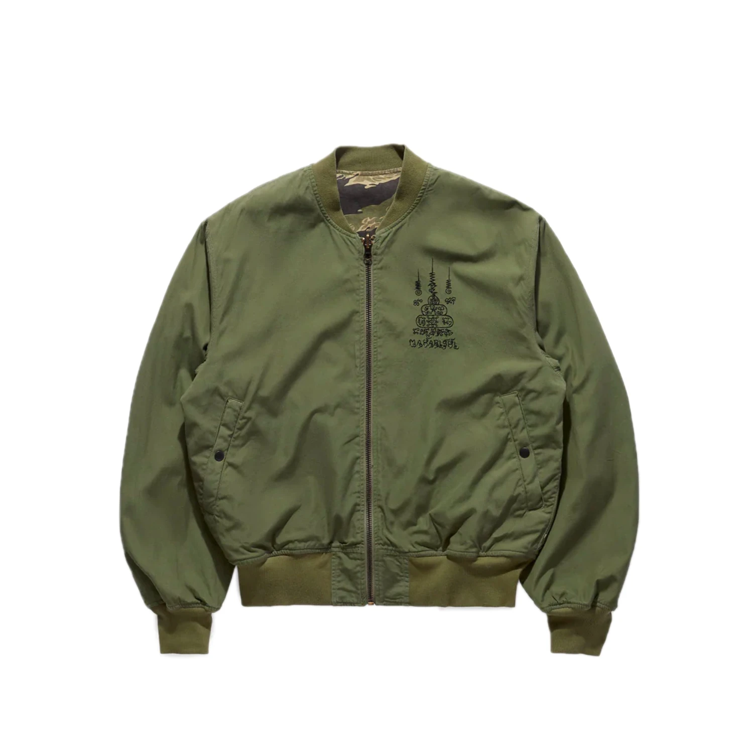 Maharishi Mens Camo Reversible Flight Jacket 3 Maharishi Mens Camo Reversible Flight Jacket