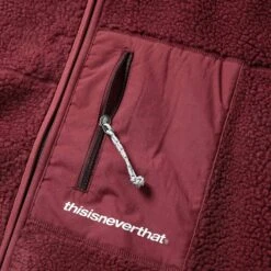 Thisisneverthat Mens SP Sherpa Fleece Jacket -Air Jordan Shop TN223BOWHS01 RED 4
