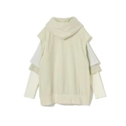 Undercover Mens Layered Sleeve Hoodie -Air Jordan Shop UC1C4812 IVORY 2